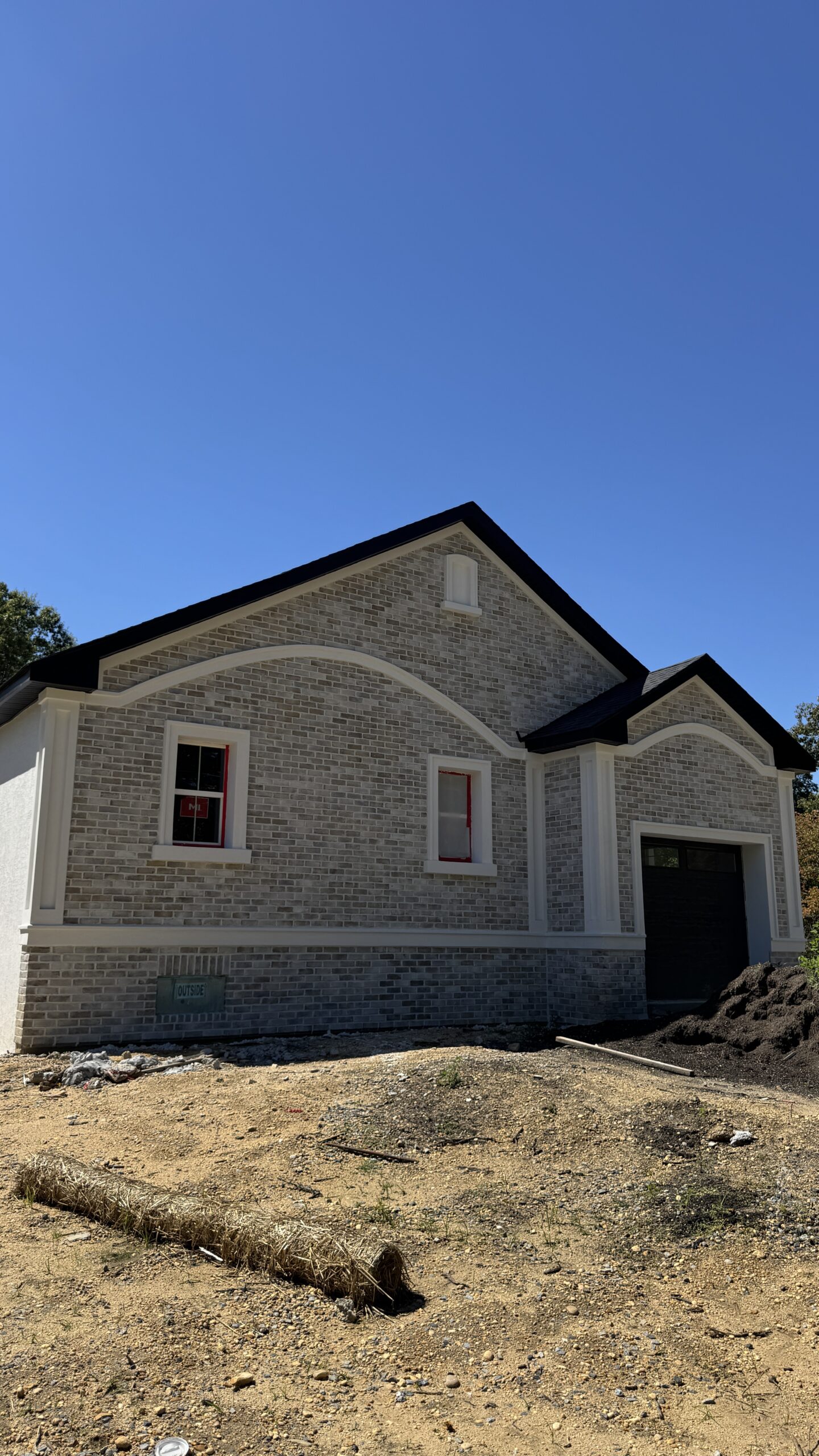 Eldorado Stone Thin Brick Latigo White Grout - Stucco Trim